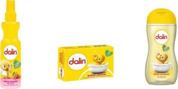 Dalin Kolay Tarama Saç Spreyi 200Ml , Bebek Sabunu 100Gr Ve Bebek Şampuanı Doğal 200Ml 3'Lü Set - Image 1