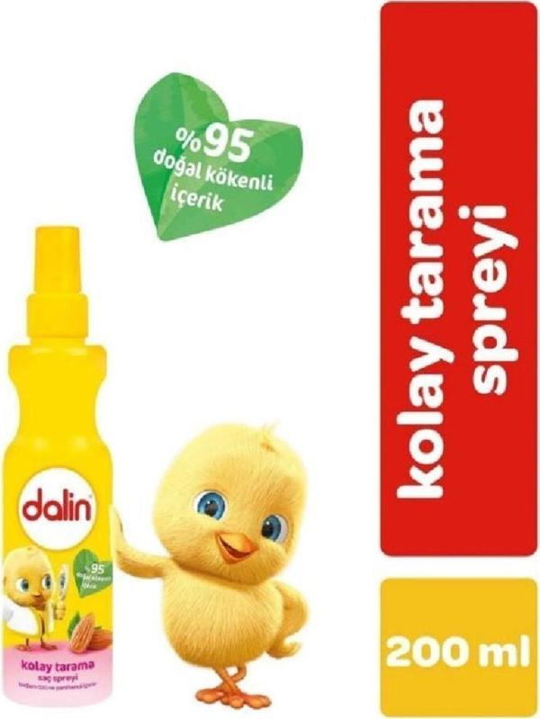Dalin Kolay Tarama Saç Spreyi Badem Özlü 200 Ml (24 Adet) - Image 1