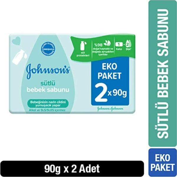 Johnson'S Baby Sütlü Bebek Sabunu 90 Gr 2 Adet - Image 1