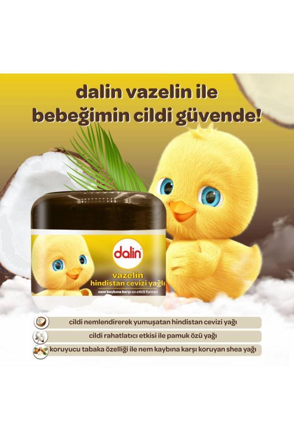 Dalin X 4 Adet Vazelin - Hindistan Cevizi Yağlı 100 Ml - Image 1