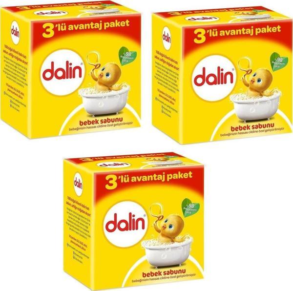 Dalin Bebek Sabunu 3'Lü X 100 Gr Avantaj Paket X 3 Adet - Image 1