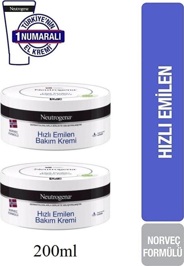 Neutrogena Hızlı Emilen Bakım Kremi 200 Ml 2X - Image 1