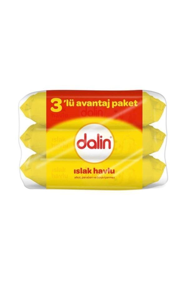 Dalin Yumuşak Petek Dokulu Islak Havlu 56'Lı 3'Lü Avantaj Paketi 6 Paket - Image 1
