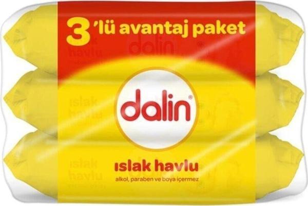Dalin Yumuşak Petek Dokulu Islak Havlu 56'Lı 3'Lü Avantaj Paketi 6 Paket - Image 1