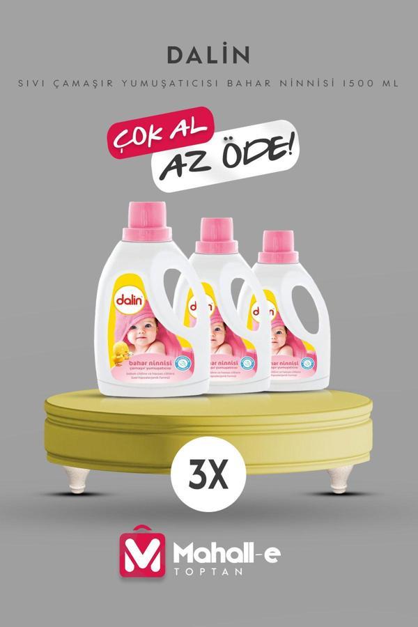 Dalin Sıvı Çamaşır Yumuşatıcısı Bahar Ninnisi 1500 Ml -3'Lü Paket - Image 1