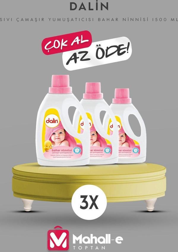 Dalin Sıvı Çamaşır Yumuşatıcısı Bahar Ninnisi 1500 Ml -3'Lü Paket - Image 1
