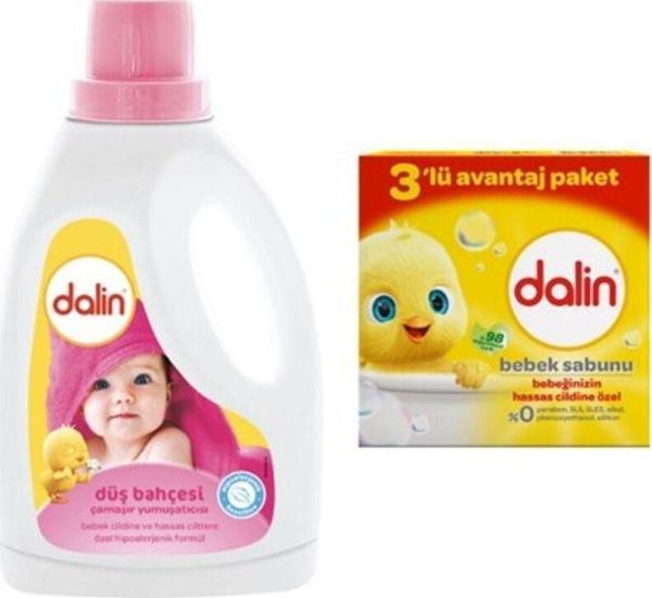 Dalin Yumuşatıcı Düş Bahçesi 1500 Ml + Bebek Sabunu Hassas Ciltler İçin 3'Lü Avantaj Paket - Image 1