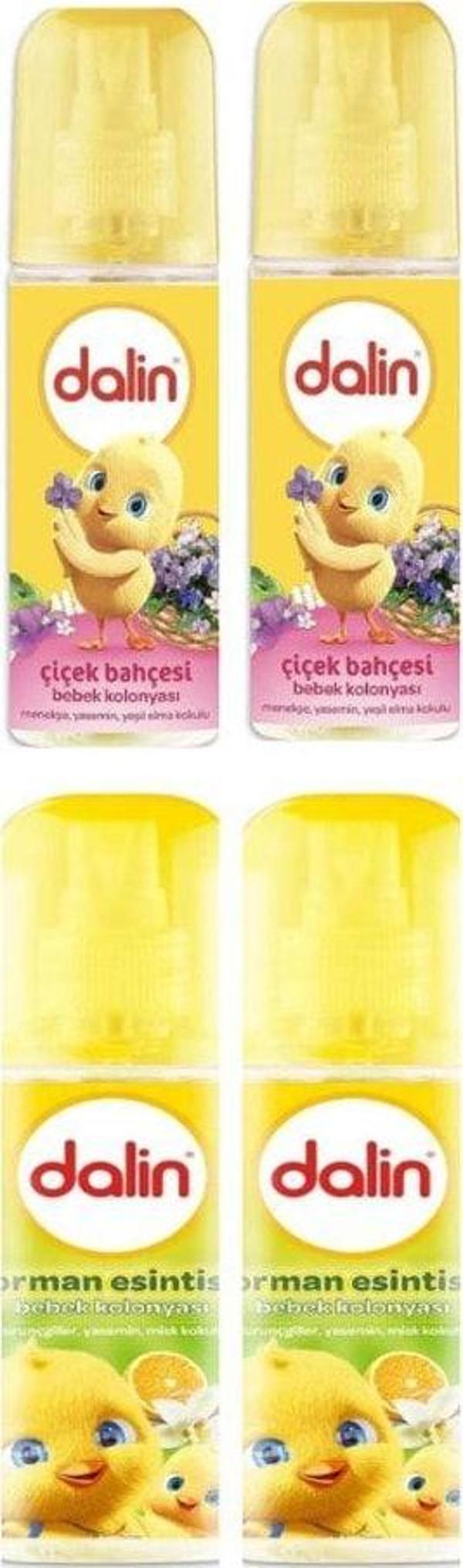 Dalin Çiçek Bahçesi Bebek Kolonyası 150 Ml 2 Adet + Orman Esintisi Bebek Kolonyası 150 Ml 2 Adet - Image 1