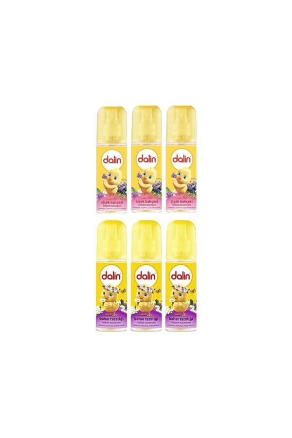 Dalin Çiçek Bahçesi Bebek Kolonyası 150 Ml 3 Adet + Bahar Tazeliği Bebek Kolonyası 150 Ml 3 Adet - Image 1