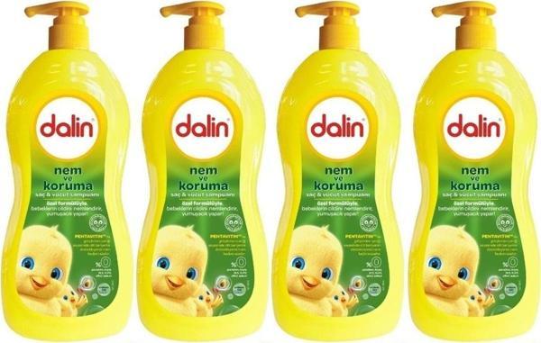 Dalin Bebek Saç & Vücut Şampuanı 700Ml Nem Ve Koruma Avakado Özlü (Pompalı) (4 Lü Set) - Image 1