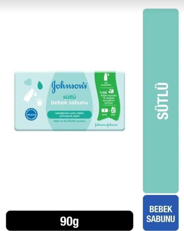 Johnson'S Bebek Sabunu Sütlü 90 Gr 2 Adet - Image 1