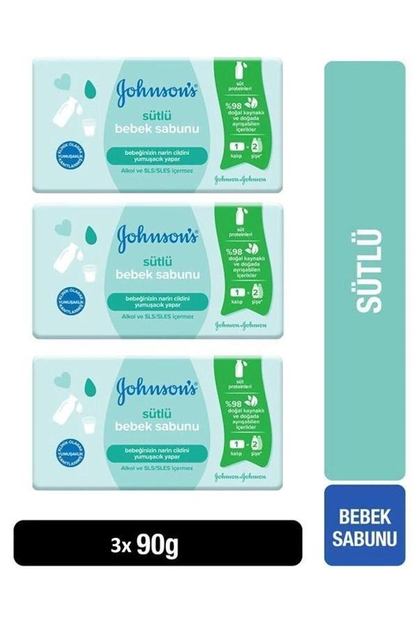 Johnson'S Bebek Sütlü Sabunu 3X90 Gr - Image 1