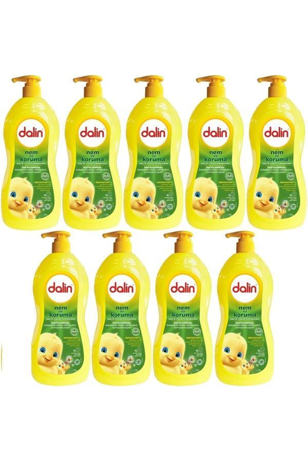 Dalin Bebek Saç & Vücut Şampuanı 700Ml Nem Ve Koruma Avakado Özlü (Pompalı) (9 Lu Set) - Image 1