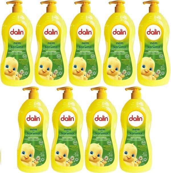 Dalin Bebek Saç & Vücut Şampuanı 700Ml Nem Ve Koruma Avakado Özlü (Pompalı) (9 Lu Set) - Image 1