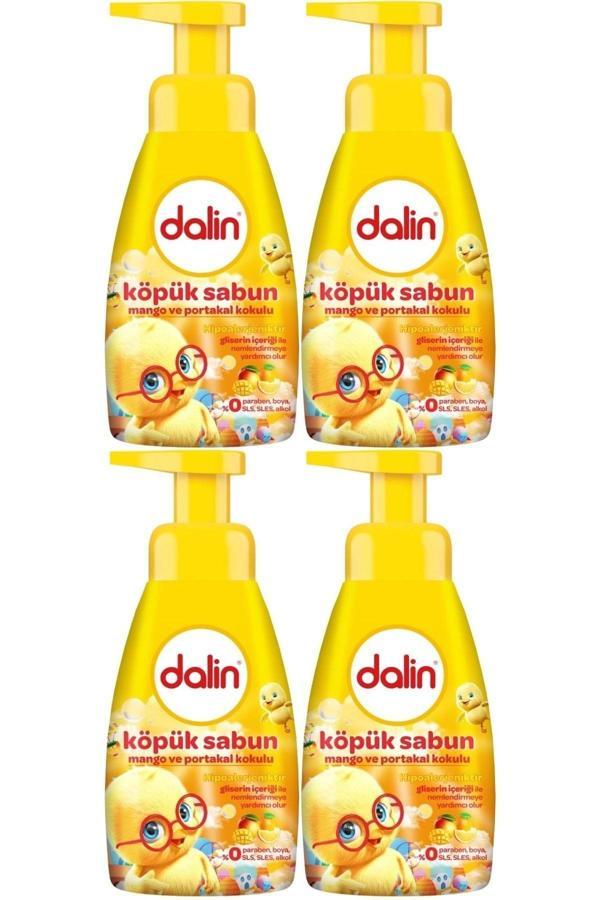Dalin Köpük Sabun 200Ml Mango Ve Portakal Kokulu Çoçuklarınız İçin (4 Lü Set) - Image 1