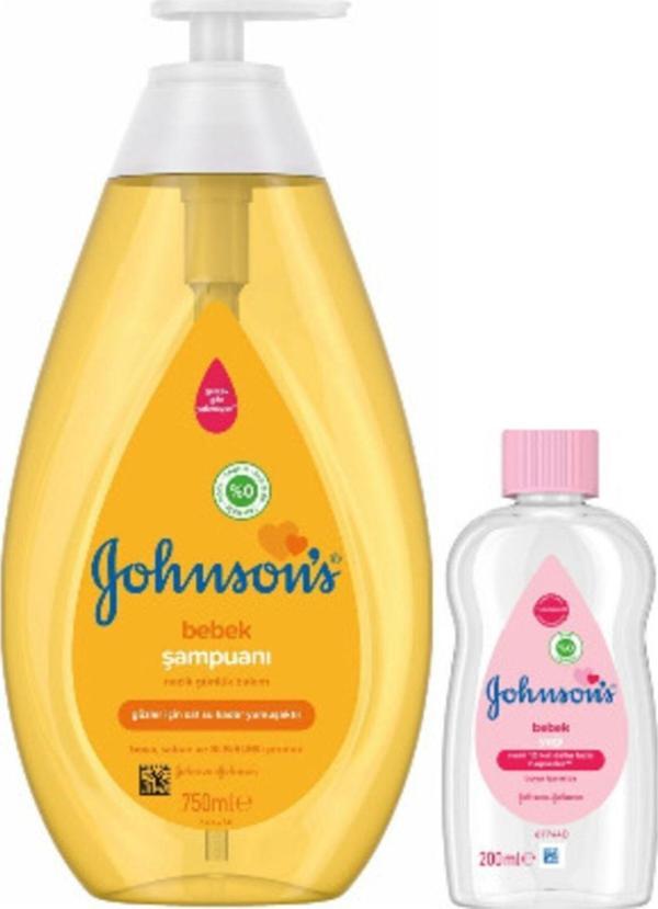 Johnson'S Bebek Şampuanı 750 Ml Ve Bebek Yağı 200 Ml - Image 1