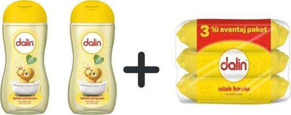 Dalin Şampuan 200Ml *2 Adet+3'Lü Avantaj Paket Islak Havlu - Image 1
