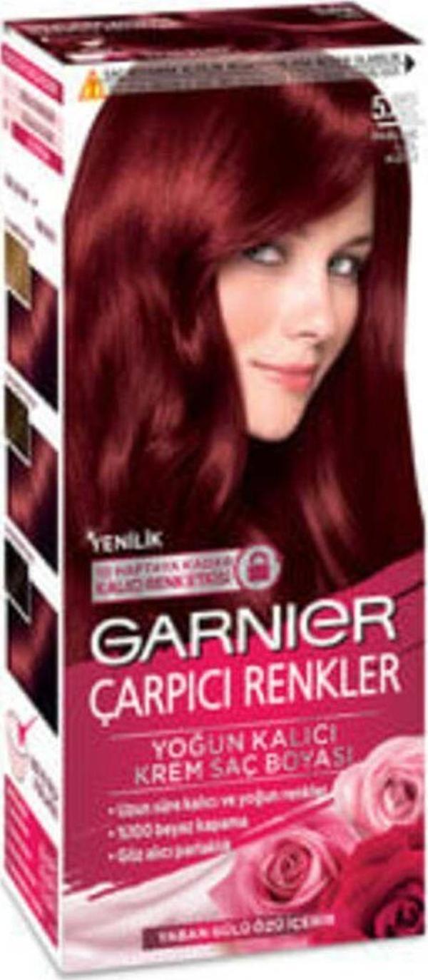 Garnier ( Kil Maskesi Hediye ) Çarpıcı Renkler 5.62 Parlak Lal Kızılı ( 1 Adet ) - Image 1