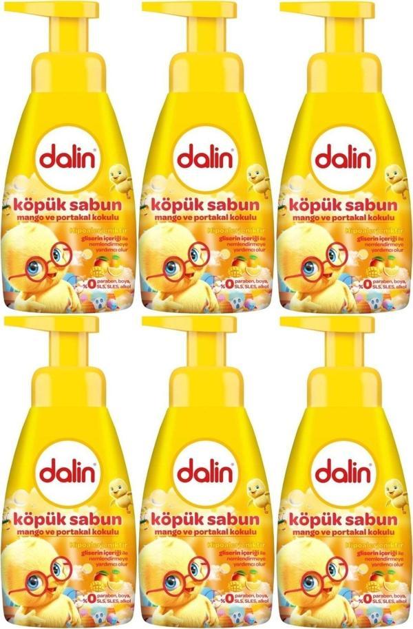 Dalin Köpük Sabun 200Ml Mango Ve Portakal Kokulu Çoçuklarınız İçin (6 Lı Set) - Image 1