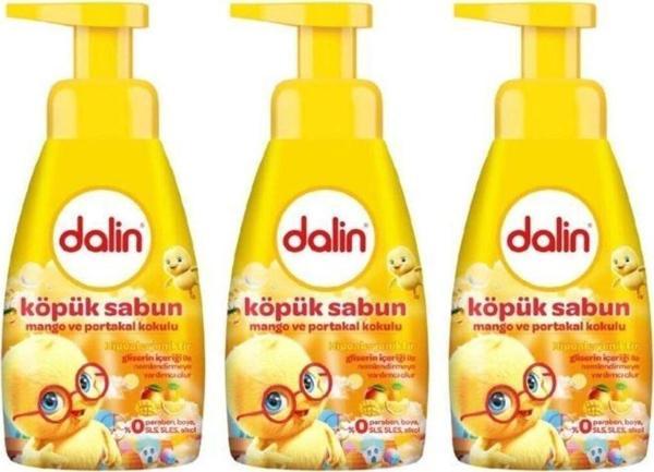 Dalin - Mango Ve Portakal Kokulu Köpük Sabun Pompalı 200Ml - 3 Adet - Image 1