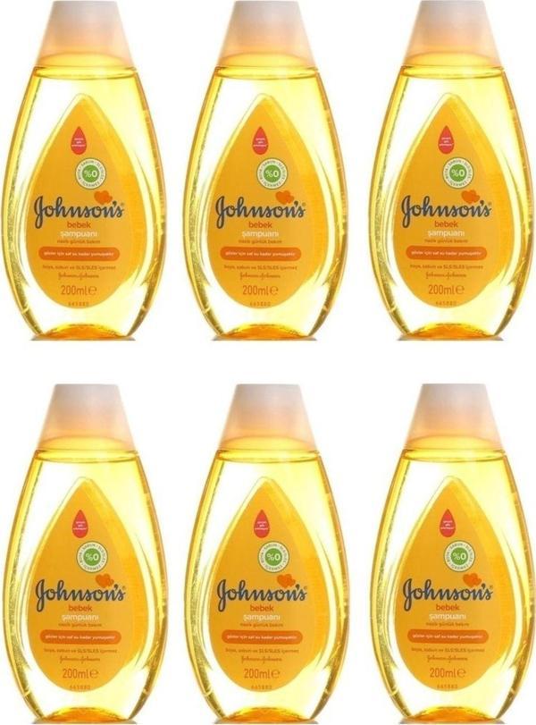 Johnson'S Bebek Şampuanı Nazik Günlük Bakım 200 Ml X 6 Adet - Image 1