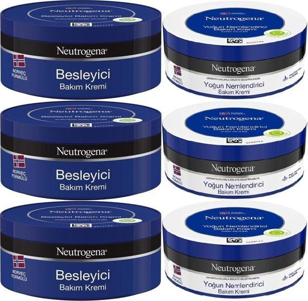 Neutrogena Norveç Formülü Bakım Kremi 200 Ml (Karma 6 Lı Set Besleyici Ve Yoğun) - Image 1