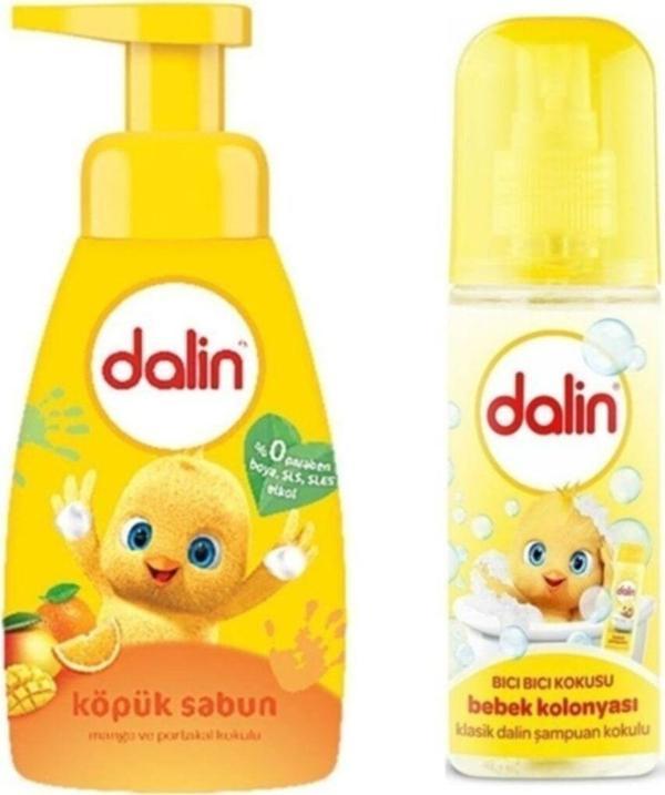 Dalin Köpük Sabun Mango & Portakal 200 Ml + Bıcı Bıcı Bebek Kolonyası 150 Ml - Image 1