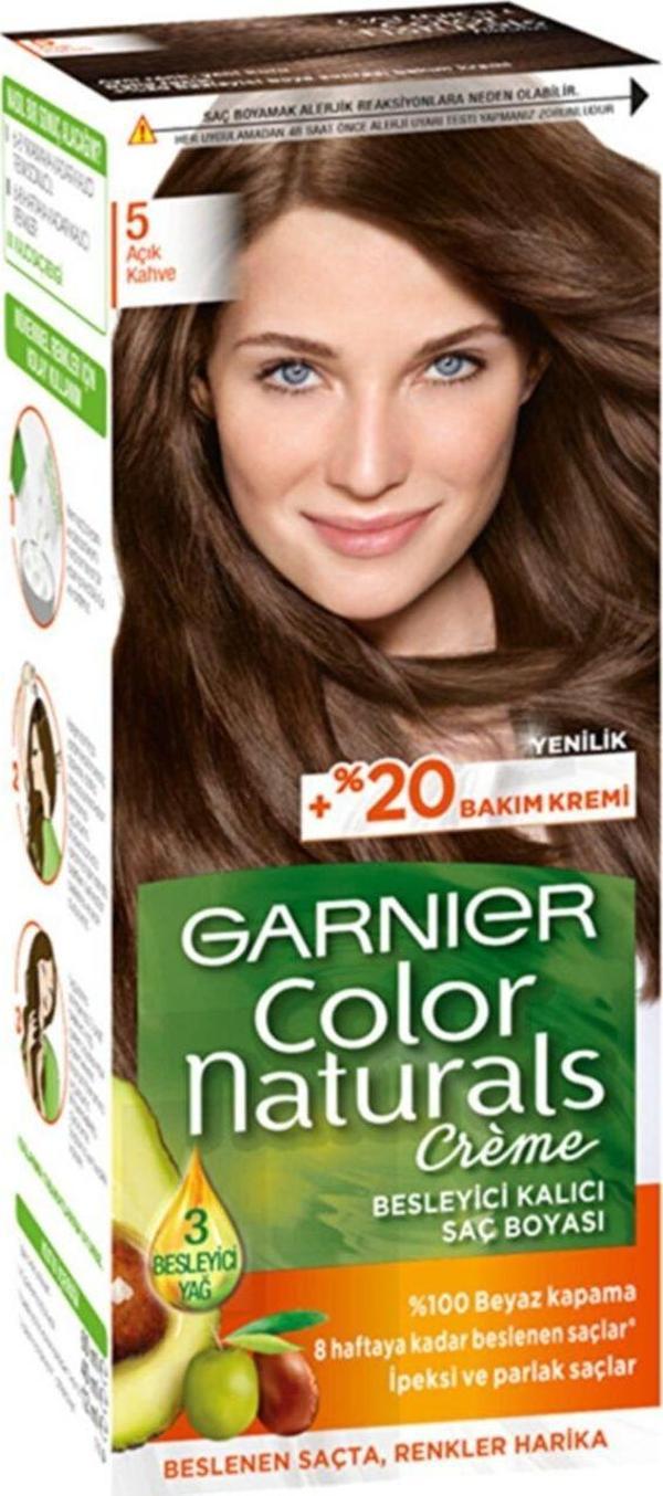 Garnier Color Naturals - 5 Açık Kahve Saç Boyası - Image 1