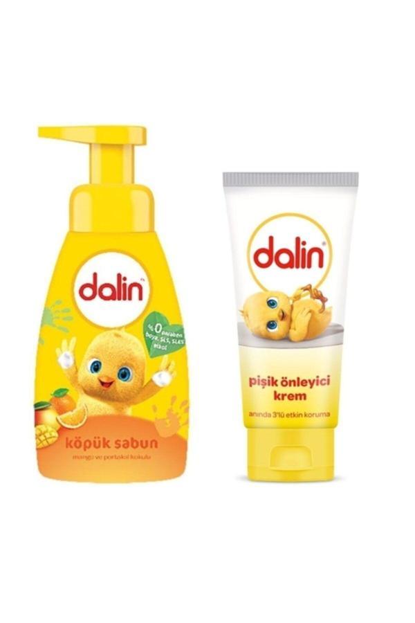 Dalin Köpük Sabun Mango & Portakal 200 Ml + Pişik Önleyici Krem 100 Ml - Image 1