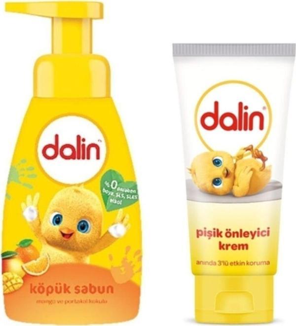 Dalin Köpük Sabun Mango & Portakal 200 Ml + Pişik Önleyici Krem 100 Ml - Image 1