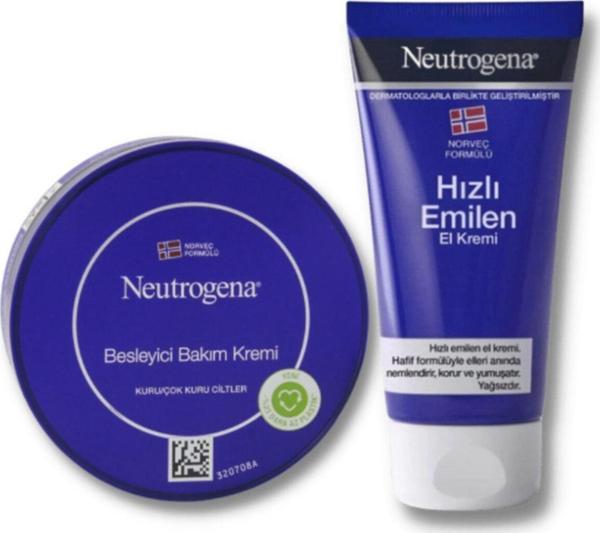 Neutrogena Norveç Formülü Besleyici Bakım Kremi 200 Ml + Hızlı Emilen Bakım Kremi 75 Ml - Image 1