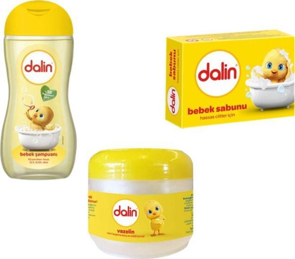 Dalin Bebek Bakım Seti   100 Ml Vazelin 200 Ml Bebek Şampuanı+ 100 Gr Bebek Sabunu - Image 1
