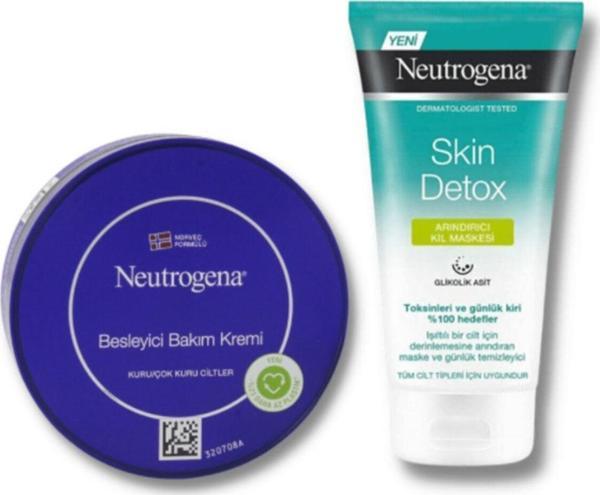 Neutrogena Norveç Formülü Besleyici Bakım Kremi 200 Ml + Skin Detox Arındırıcı Kil Maskesi 150 Ml - Image 1