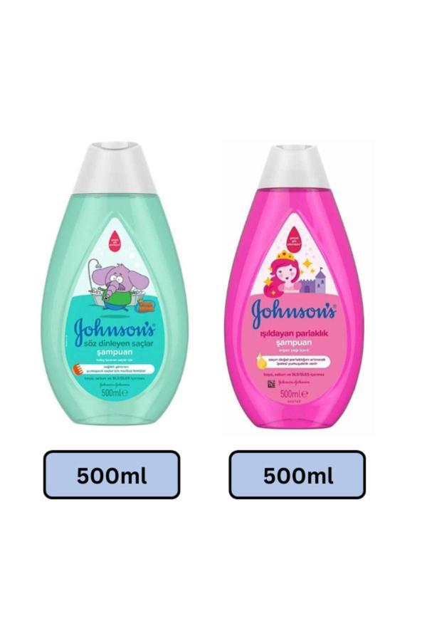 Johnson'S Işıldayan Parlaklık Serisi Şampuan 500Ml Söz Dinleyen Hassas Saçlar Ve Bebekler Için500Ml - Image 1