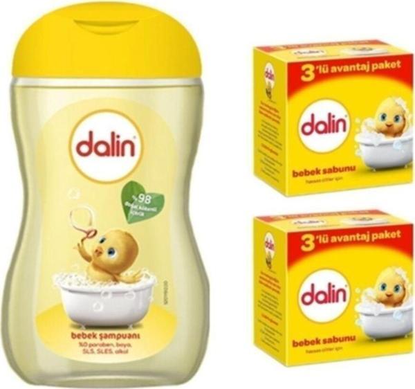 Dalin Bebek Şampuanı 200 Ml + Bebek Sabunu Hassas Ciltler Için 6'Lı - Image 1