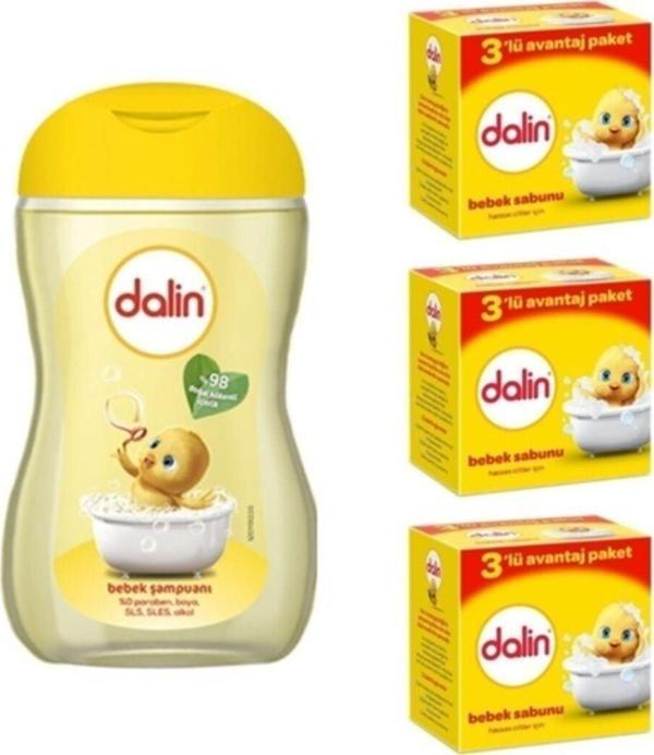 Dalin Bebek Şampuanı 200 Ml + Bebek Sabunu Hassas Ciltler Için 9'Lu - Image 1