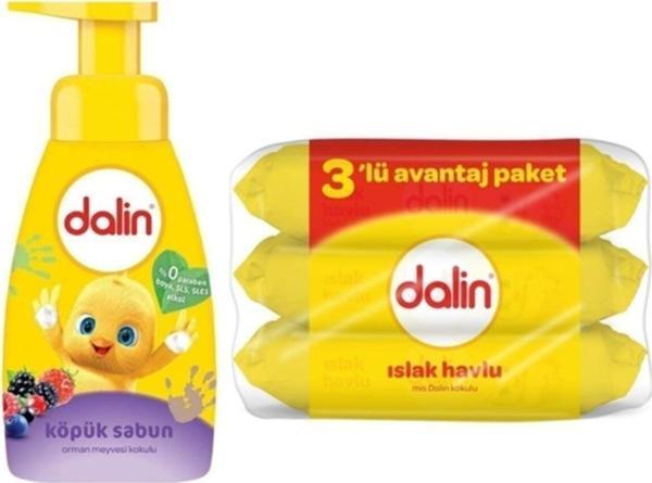 Dalin Köpük Sabun Orman Meyveleri 200 Ml + Islak Havlu Mendil 3X56 Cm - Image 1