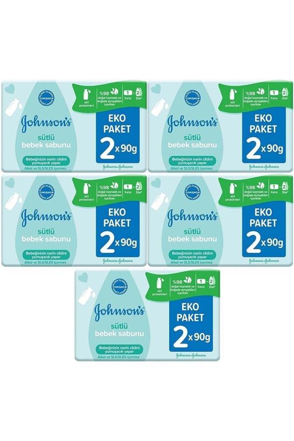 Johnson'S Johnsons Baby Bebek Sabunu 90Gr Sütlü 10 Lu Set (5Pk*2) - Image 1