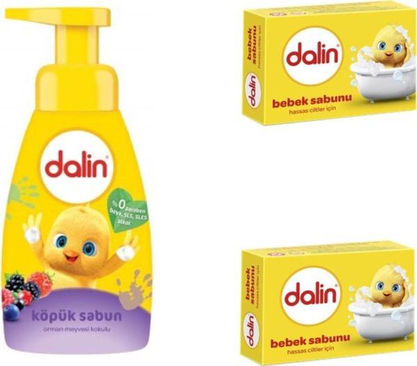 Dalin Köpük Sabun Orman Meyvesi Kokulu 200 Ml + Sabun 100 Gr X 2 Adet - Image 1