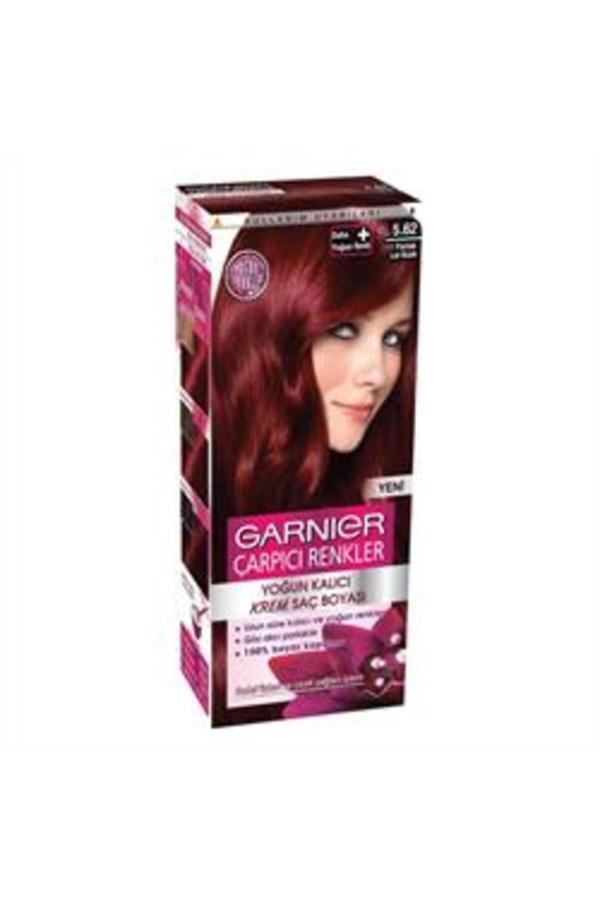 Garnier Çarpıcı Renkler Krem Saç Boyası 5-62 Parlak Lal Kızılı ( 1 Adet ) - Image 1