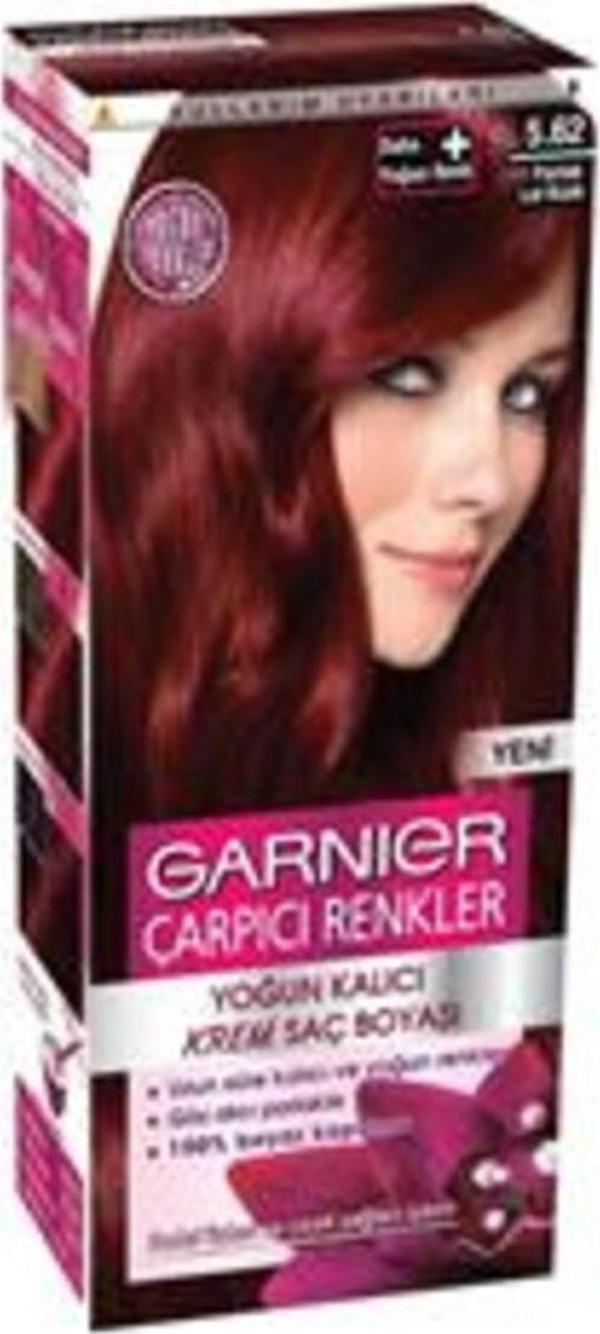 Garnier Çarpıcı Renkler Krem Saç Boyası 5-62 Parlak Lal Kızılı ( 1 Adet ) - Image 1