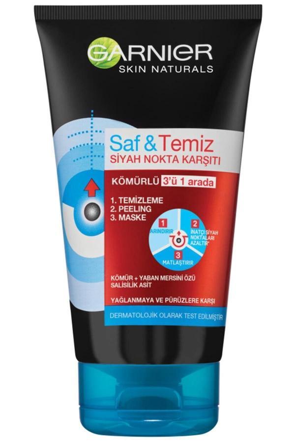 Garnier Marka: Saf Temiz Kömürlü 3'Ü1 Arada 150Ml - Image 1
