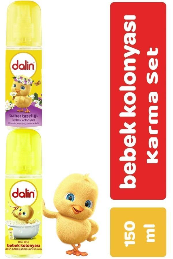 Dalin Bebek Kolonyası 150Ml (Bıcı Bıcı Kokusu-Bahar Tazeliği) Karma 2 Li Set - Image 1