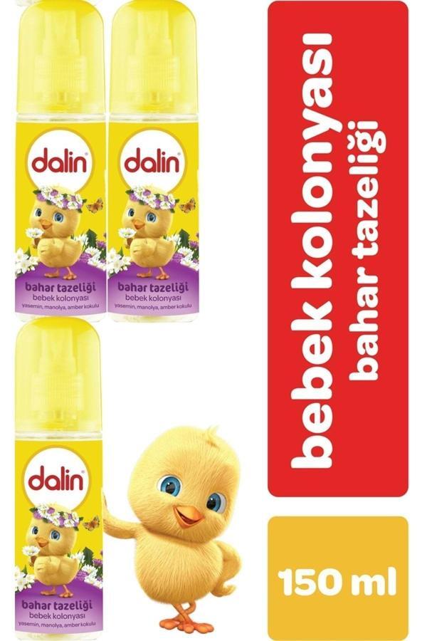 Dalin Bebek Kolonyası 150Ml Bahar Tazeliği (Yasemin-Manolya-Amber Kokulu) (3 Lü Set) - Image 1