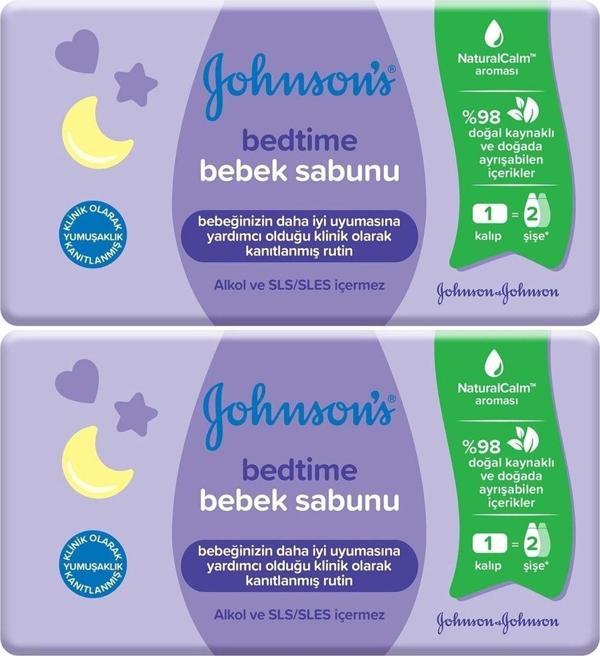Johnson'S Johnsons Baby Bedtime Natural Bebek Sabunu 90Gr (2 Li Set) - Image 1