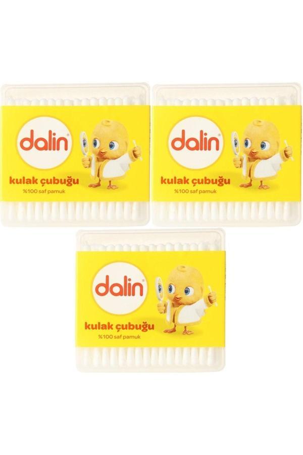 Dalin Kulak Çubuğu 100 Adet (3 Lü Set) - Image 1