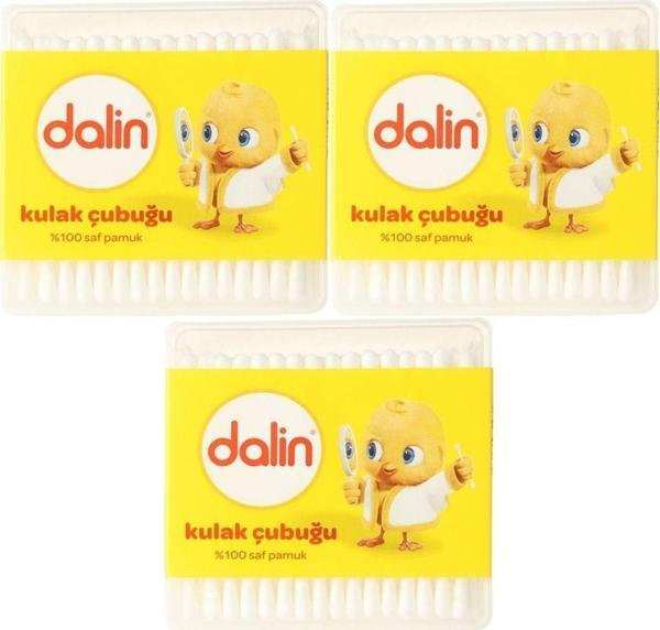 Dalin Kulak Çubuğu 100 Adet (3 Lü Set) - Image 1