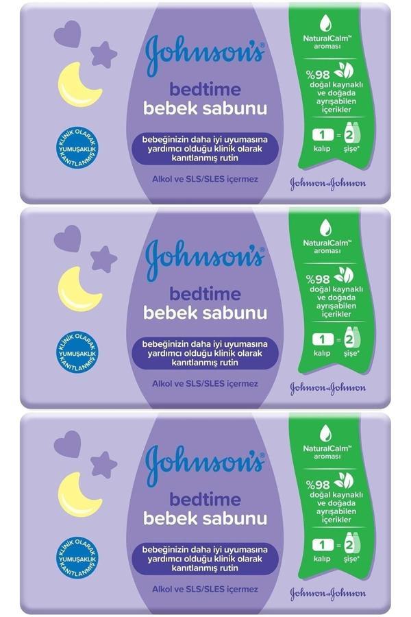 Johnson'S Johnsons Baby Bedtime Natural Bebek Sabunu 90Gr (3 Lü Set) - Image 1