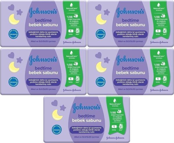 Johnson'S Johnsons Baby Bedtime Natural Bebek Sabunu 90Gr (5 Li Set) - Image 1