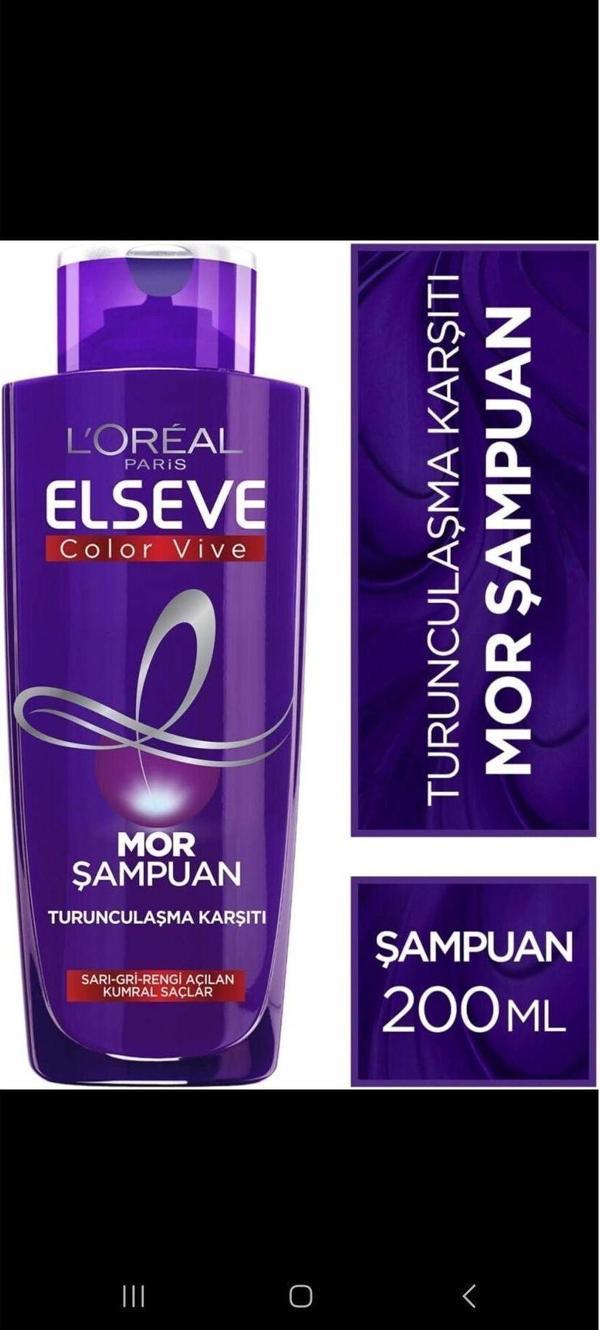 Elseve L’Oréal Turunculaşma Karşıtı Mor Şampuan (200 Ml) - Image 1